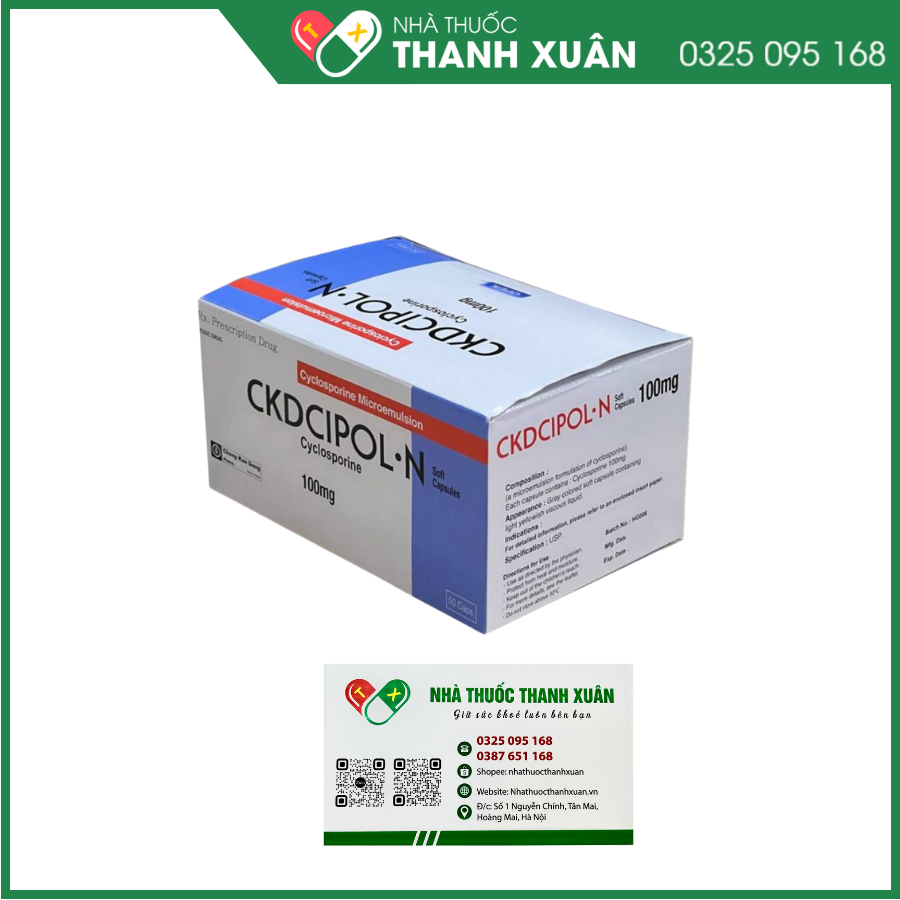 Ckdcipol-N 100mg ngăn ngừa thải bỏ mảnh ghép trong ghép tạng